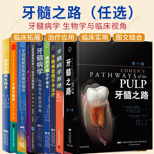 任选】牙髓之路第11版第十一版牙髓治疗并发症的处理口腔科学书籍医学类专业书籍牙科牙髓治疗根管治疗图谱牙体牙髓病学临床书籍