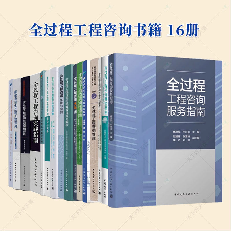 任选】政府投资建设项目全过程管理 建设项目全过程工程咨询 典型案例解析 实践指南 问题解答及要点解析 咨询服务 咨询指南 100问
