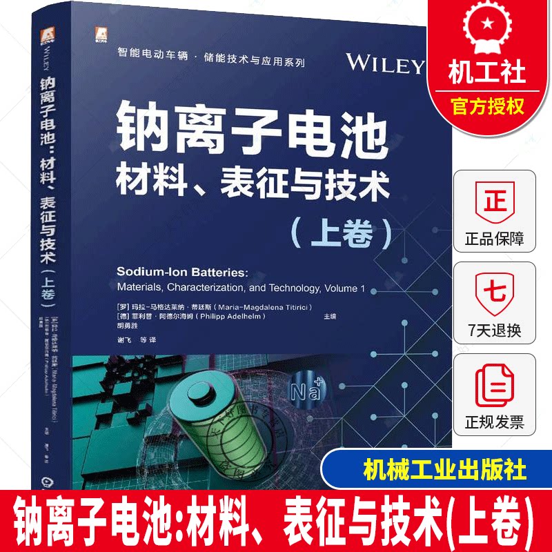 钠离子电池  材料 表征与技术 上卷  智能电动车辆 储能技术与应用系列 锂资源不足 新能源行业 负极材料 石墨 硬碳 合金负极