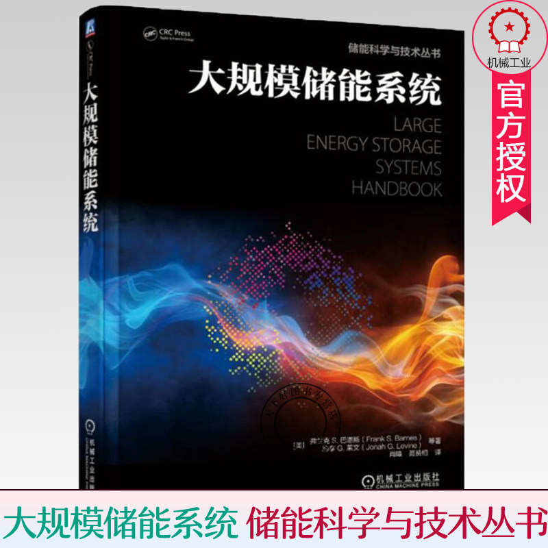 正版 大规模储能系统 储能科学与技术丛书 弗兰克巴恩斯 地下抽水蓄能压缩空气电池储能太阳热能天然气存储 能源与动力工程书籍怎么看?