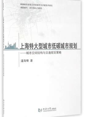 上海特大型城市低碳城市规划:城市空间结构与交通规则策略潘海啸 特大城市城市规划交通规划研究上建筑书籍