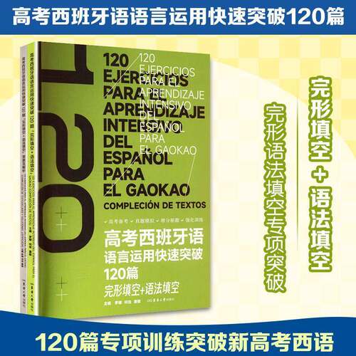 高考西班牙语语言运用快速突破120篇:完形填空+语法填空:complecion de textos罗娜  图书书籍