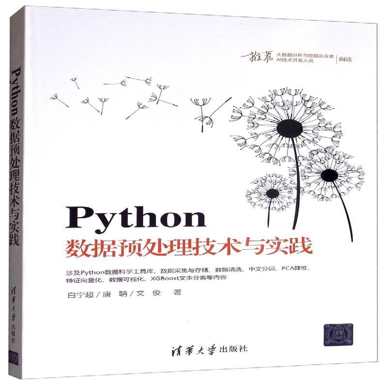 PYTHON数据预处理技术与实践白宁超  计算机与网络书籍