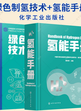 2册】绿色制氢技术+氢能手册 氢的制取储存运输及加注氢能应用 氢能关键材料工艺装备系统技术书籍