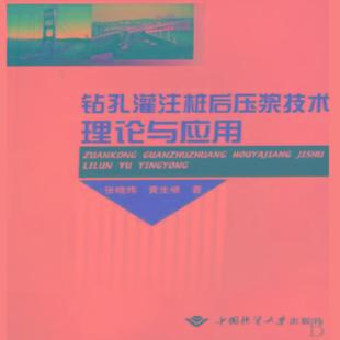 书店 正版 韩科彭东 钻孔灌注桩后压浆技术理论与应用 建筑结构与主体工程书籍 包邮