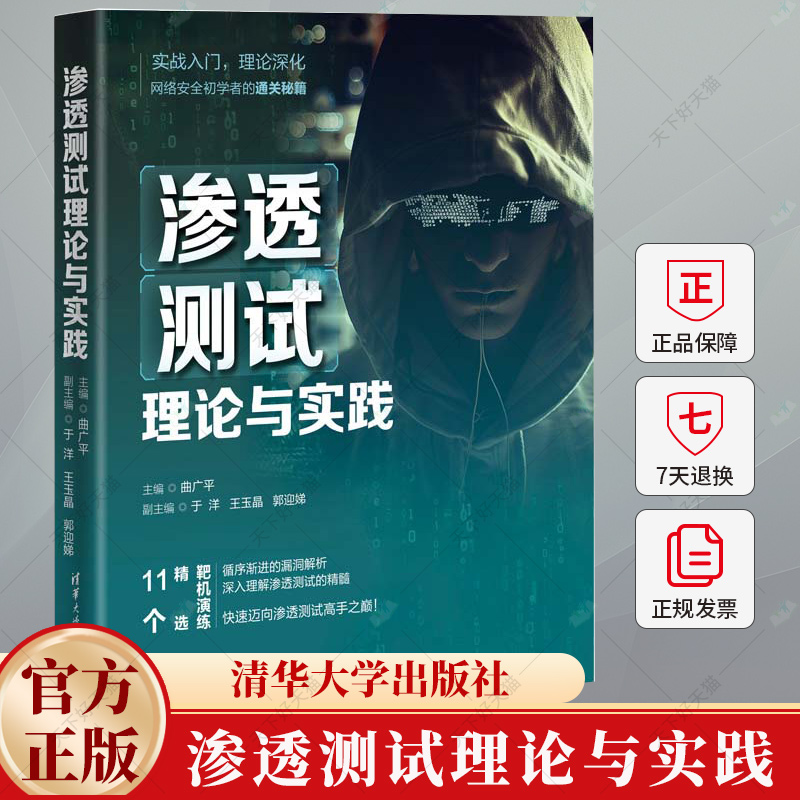 渗透测试理论与实践 曲广平 于洋 渗透测试的思路和流程 SQL注入 Web安全漏洞 9787302666493 清华大学出版社书籍