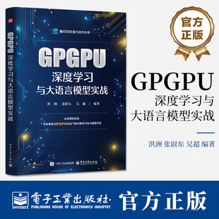 GPGPU深度学习与大语言模型实战 洪洲 张尉东 壁仞科技算力技术丛书 通用图形处理器硬件架构书GPGPU计算书籍 电子工业出版社