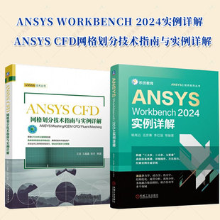 正版 ANSYS Workbench 2024 CFD 网格划分技术 指南 实例详解 套装共2册 机械工业出版社