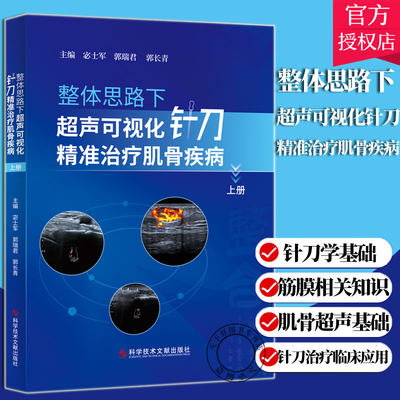 正版 整体思路下超声可视化针刀精准治疗肌骨疾病 上册 宓士军 郭瑞君 郭长青 肌肉骨骼系统针刀疗法医学书籍 科学技术文献出版