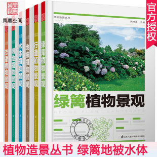 植物造景丛书全套6册 行道植物景观绿篱植物景观阴地植物景观芳香植物景观水体植物景观地被植物景观 园林景观环境艺术规划设计书