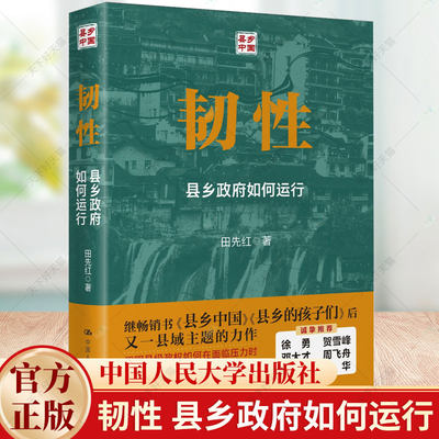 韧性 县乡政府如何运行 田先红  中县干部 基层治理 中国政治 教育 乡村振兴书籍 县域治理书籍 中国人民大学出版社