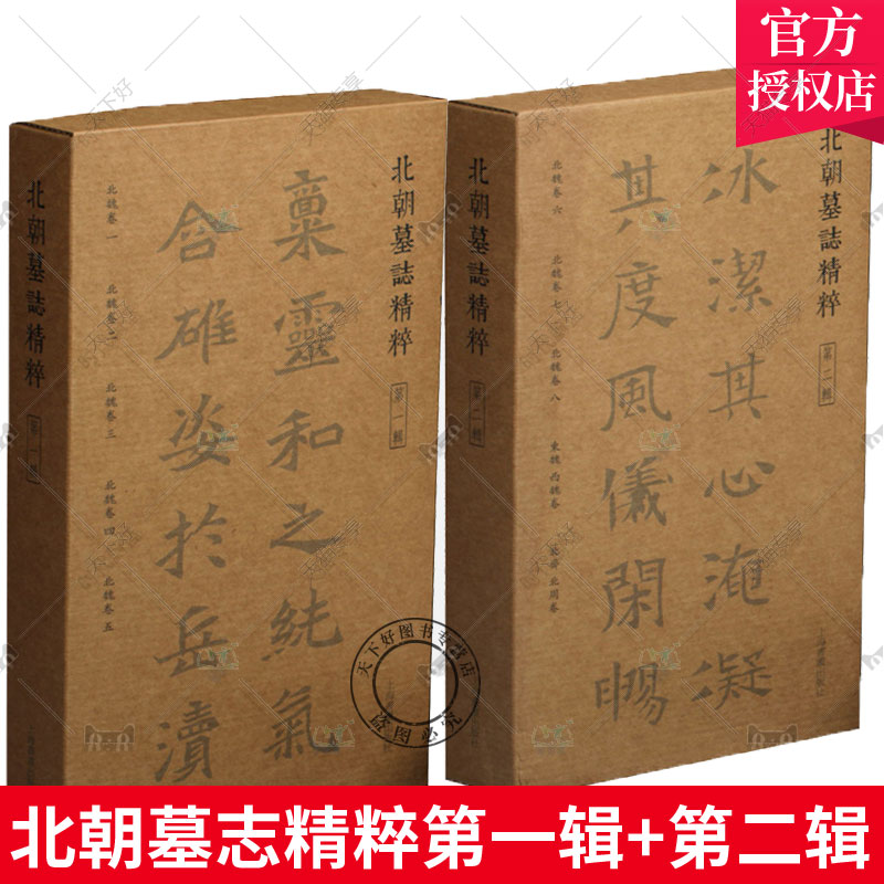 正版包邮 全10册 北朝墓志精粹 一辑+二辑 历代名家书法经典 书法作品 毛笔书法字帖 毛笔书法教程 毛笔书法作品 上海书画出版社