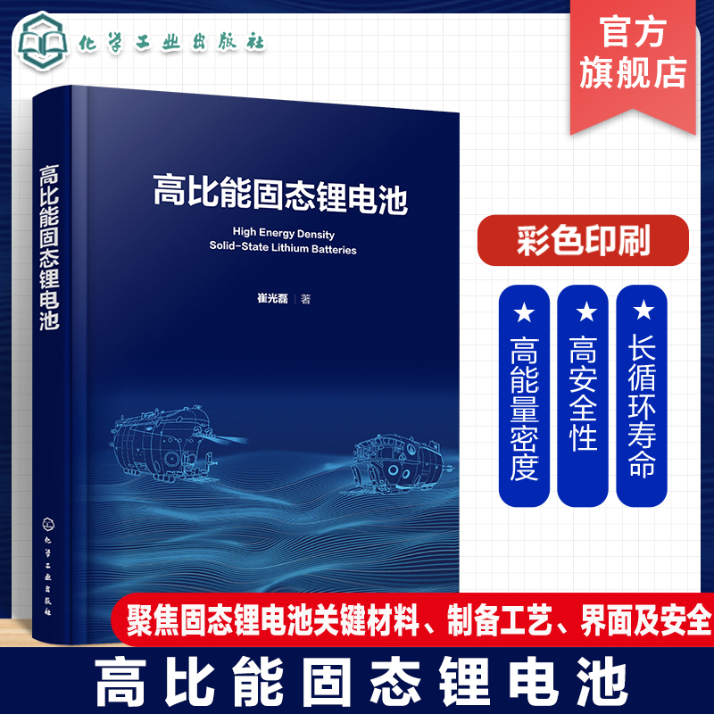 高比能固态锂电池 高比能固态锂电池关键材料及核心技术 解决传统液态锂电池痛点 锂电池安全 高比能固态锂电池研发技术人员参考书