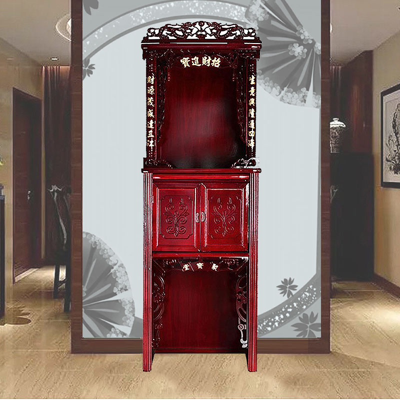 佛柜财神观音供奉家用祖先关公