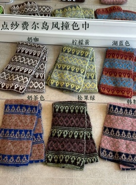 小布丁baby2026新款儿童冬季保暖百搭围脖女童洋气满印花围巾潮