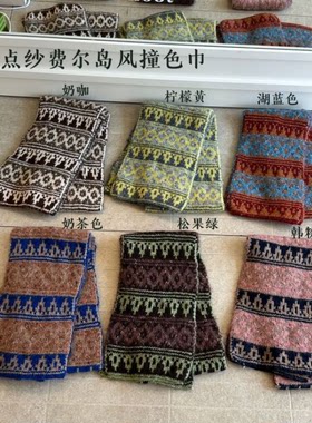 小布丁baby2026新款儿童冬季保暖百搭围脖女童洋气满印花围巾潮