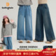 儿童加绒软牛仔裤 布丁哈鲁冬装 子2026秋冬季 新款 女童童装 洋气裤