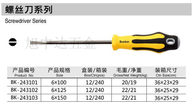 Tournevis pour réparation vélo BUNKER - Ref 2297633 Image 1