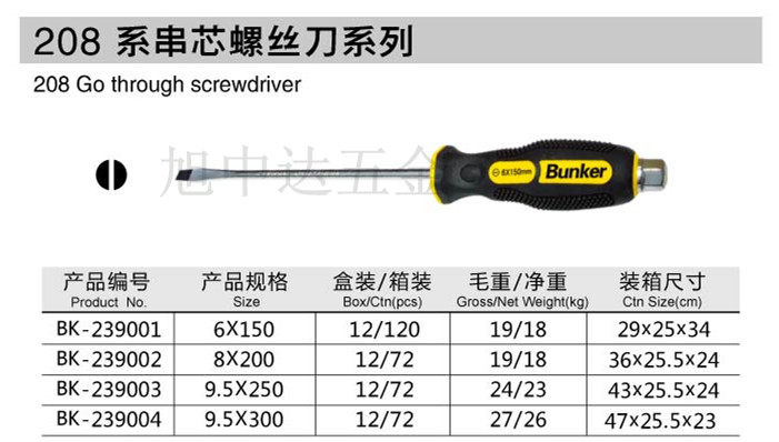 Tournevis pour réparation vélo BUNKER - Ref 2294570 Image 1