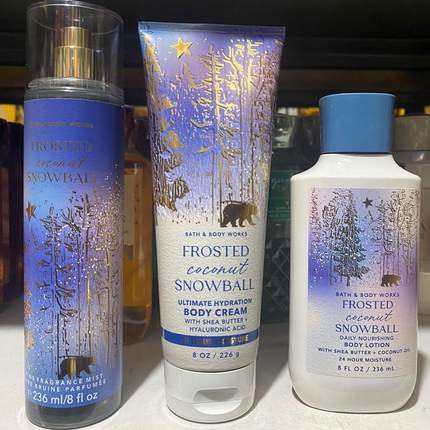 现货BBW结霜椰子雪球香氛保湿润肤乳身体乳236ml Bath&Body Works