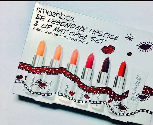 美国smashbox7件套礼盒 限量版6只实用颜色口红+1只打底润唇霜