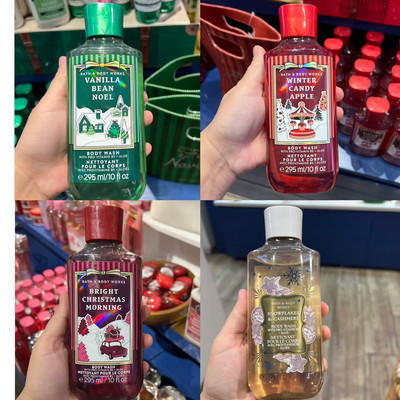 冬季限量BBW冰雪羊绒沐浴露 草莓雪花 冬季糖苹果Bath&BodyWorks