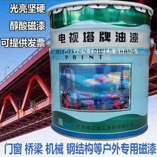 电视塔牌醇酸磁漆 金属防锈漆户外五金漆栏杆铁门机械塔吊防腐漆