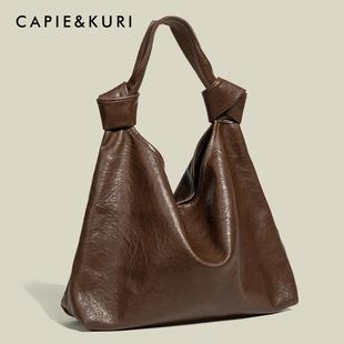 【天锚国际】春夏大容量软皮包女2026新款慵懒风通勤简约手提托托