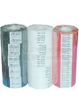 色带打码机专用色带FC02宽30mm, 长50m,黑色/白色/红色DY8色带5卷