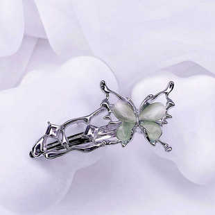 三福少女液态蝴蝶鸭夹甜美时尚气质设计感发饰发夹824669