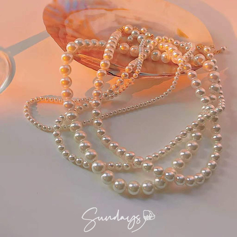 「妮卡的珍珠」fever同款ins复古港风施家正圆奶油白色珍珠项链女,饰品/流行首饰/时尚饰品新,项链,淘宝优惠券,粉丝福利购,淘宝优惠卷