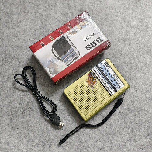 无电池库存外贸收音机支持插卡三波段广播优盘播放可充电耳机老人