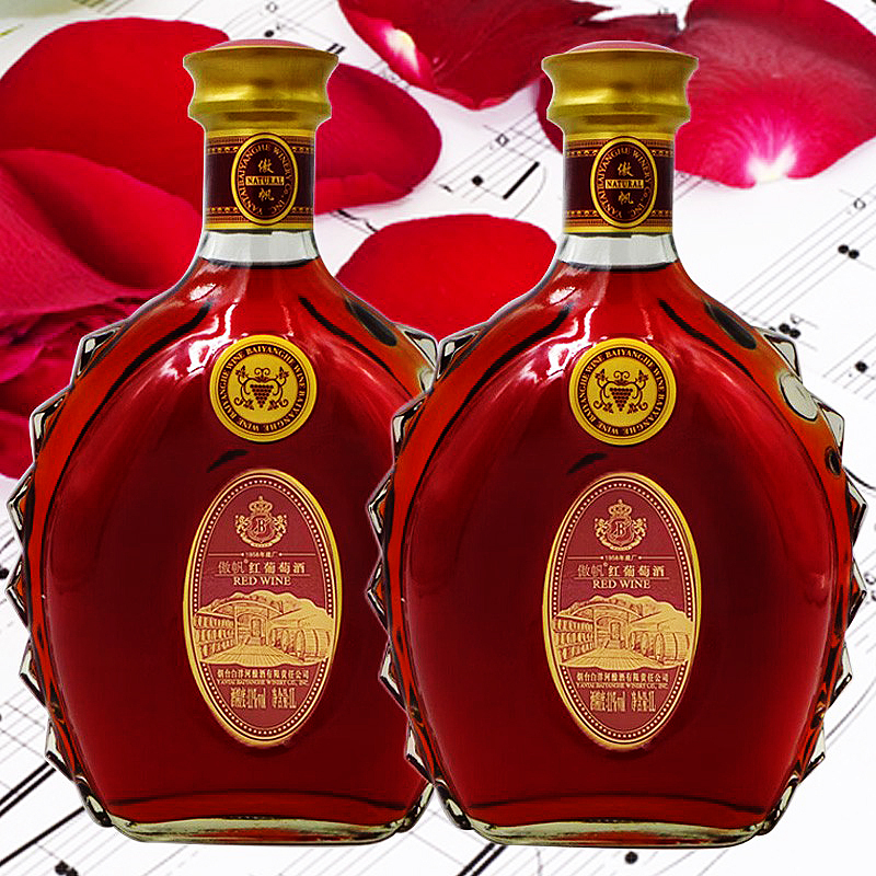 烟台 白洋河傲帆红葡萄酒甜酒红酒干红全汁精装厂家正品特价包邮