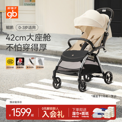 好孩子鲲鹏四轮推车宽大舒适