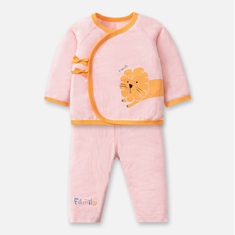 【新生儿】family好孩子婴儿衣服宝宝套装2022新款系带衫套装