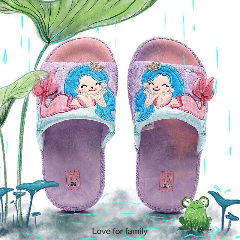 高品质夏季吸汗棉布足弓支撑拖鞋