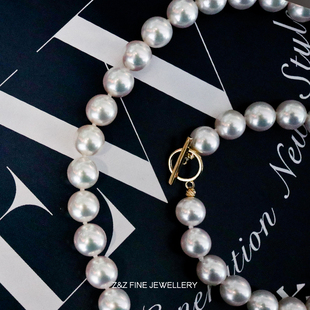 【售罄收藏】日本akoya珍珠手链18k黄金 OT扣海水珍珠镜面光