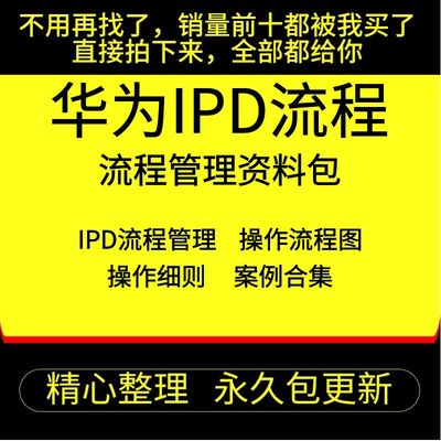 0华为D管阶段作流程图品开案资料222IP流程理各操专案产发流程方