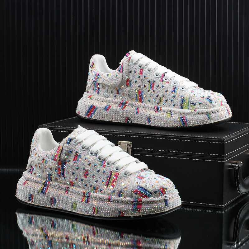 网红爆款满天星松糕底板鞋男款新款高颜值潮男休闲鞋百搭增高男鞋,流行男鞋,休闲板鞋,淘宝优惠券,粉丝福利购,淘宝优惠卷