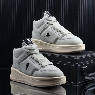 高级感潮牌时尚百搭潮流高帮鞋男