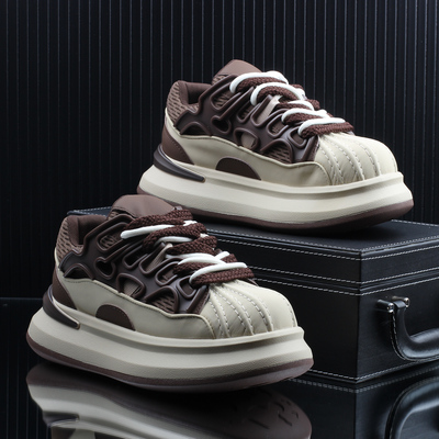 高级感潮牌轻奢时尚休闲面包鞋男