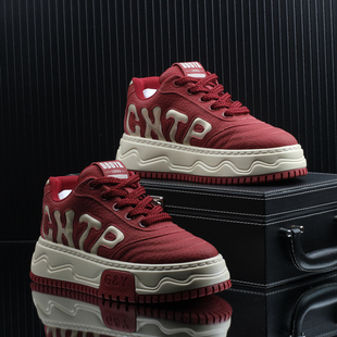 2025冬季新款高级感潮牌男鞋增高休闲板鞋男款潮流百搭运动男鞋子