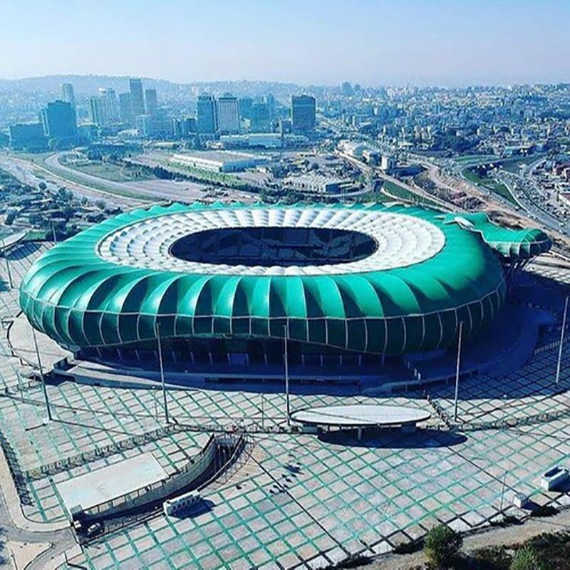 景区商业广场体育场馆大型膜结构钢结构运动场舞台遮阳雨棚张拉膜