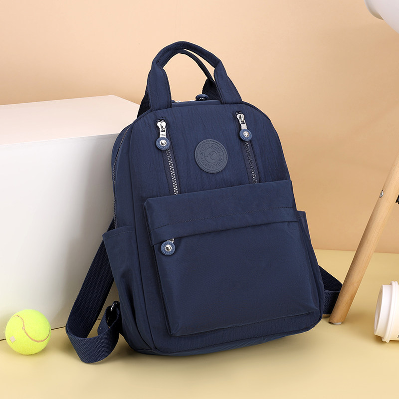 日系糖果色小众出游通勤双肩包背包大容量轻便学生书包小型妈咪包