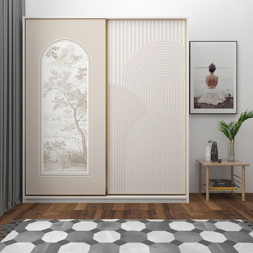 法式轻奢家具翻新贴房间布置墙纸