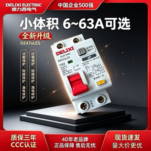 空气家用DZ47sLEs2P交流电25A63A