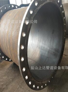 定做DN800大口径钢制短管 Q235B定尺埋弧焊直缝焊管 厚壁法兰短管