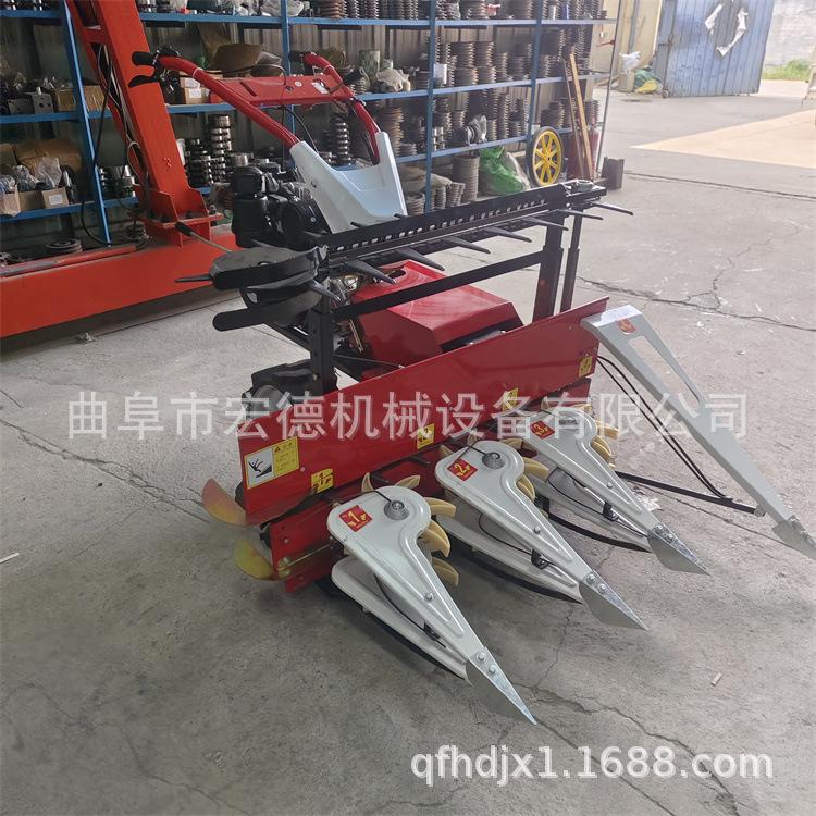 小型柴油艾叶收割机 家用苜蓿草割晒机 轻便自走黑麦草收割机