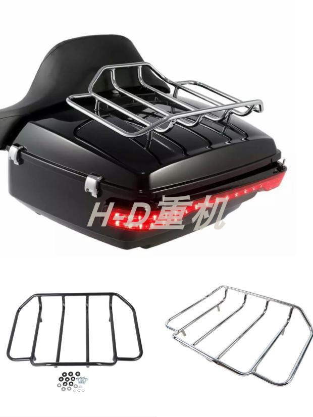 哈雷大滑翔公路正三轮尾箱后货架