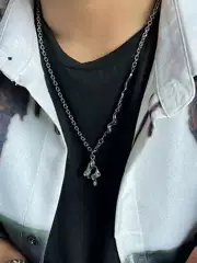 Saz Original Asymmetrical Liquid Necklace for Men and Women 2024 New Trendy ins Hip-Hop Korean Style Light Luxury Niche Accessories